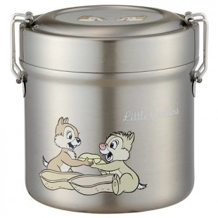 Skater Vacuum Stainless Steel Lunch Box 600ml - Chip & Dale 